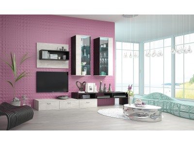 Σύνθετο Rimini 1 silk nero/ silk light